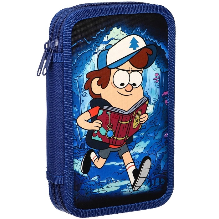 Пенал 2 секции,125х205х40 мм, ламинированный картон, Гравити Фолз Пенал 2 секции,125х205х40 мм, ламинированный картон, Гравити Фолз