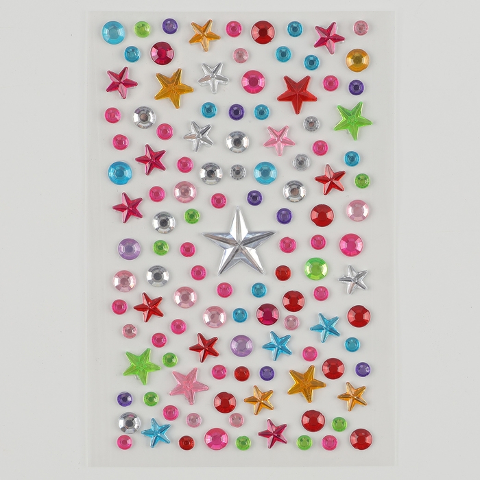 Аппликация стразами для детей «Космос», набор для творчества, А5