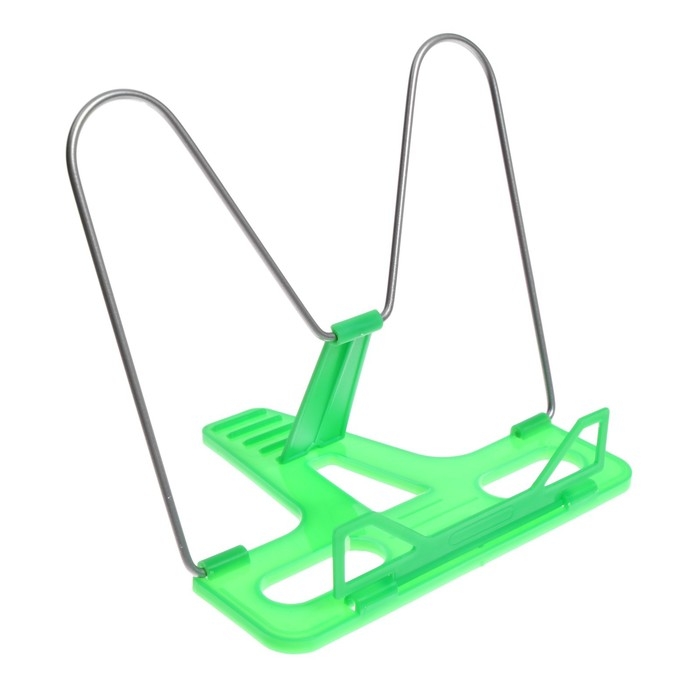 Подставка для книг  Подставка для книг "Отличный выбор", с пластиковым упором, эконом, зелёная