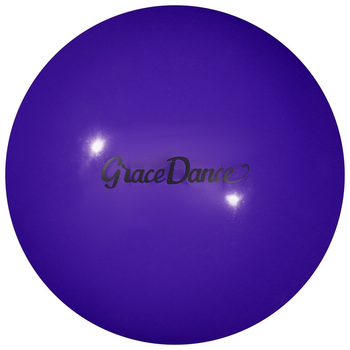 Мяч для художественной гимнастики Grace Dance, d=18,5 см, цвет фиолетовый Мяч для художественной гимнастики Grace Dance, d=18,5 см, цвет фиолетовый