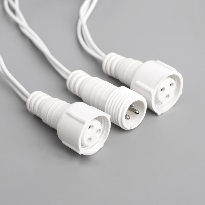 Гирлянда «Нить» 10 м, IP44, УМС, белая нить, 100 LED, свечение мульти, 220 В Гирлянда «Нить» 10 м, IP44, УМС, белая нить, 100 LED, свечение мульти, 220 В