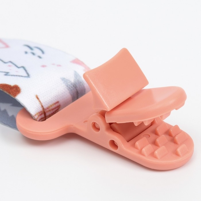 Держатель для соски - пустышки «Мишки», на ленте Держатель для соски - пустышки «Мишки», на ленте