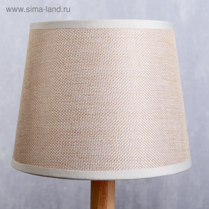 Лампа настольная "Эко" 1х40Вт Е27 светлое дерево-бежевый 18х18х29,5 см RISALUX