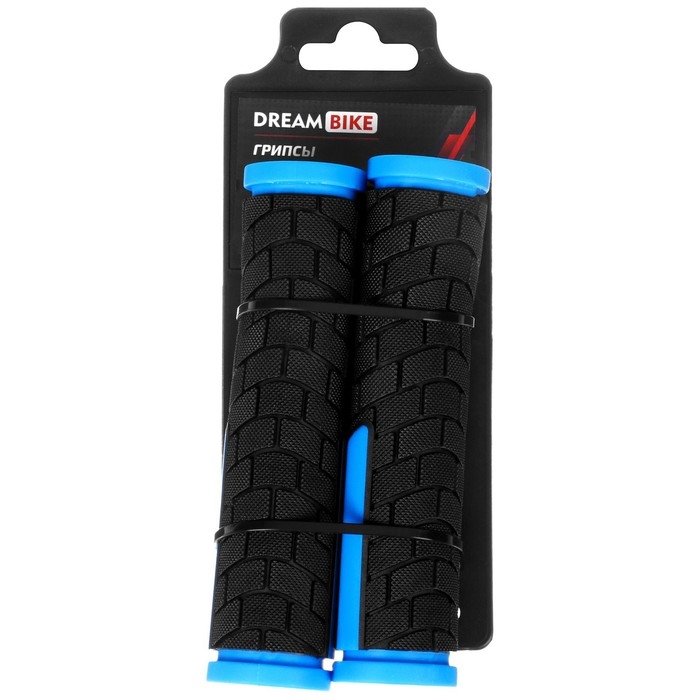 Грипсы Dream Bike, 128 мм, цвет чёрный/синий Грипсы Dream Bike, 128 мм, цвет чёрный/синий