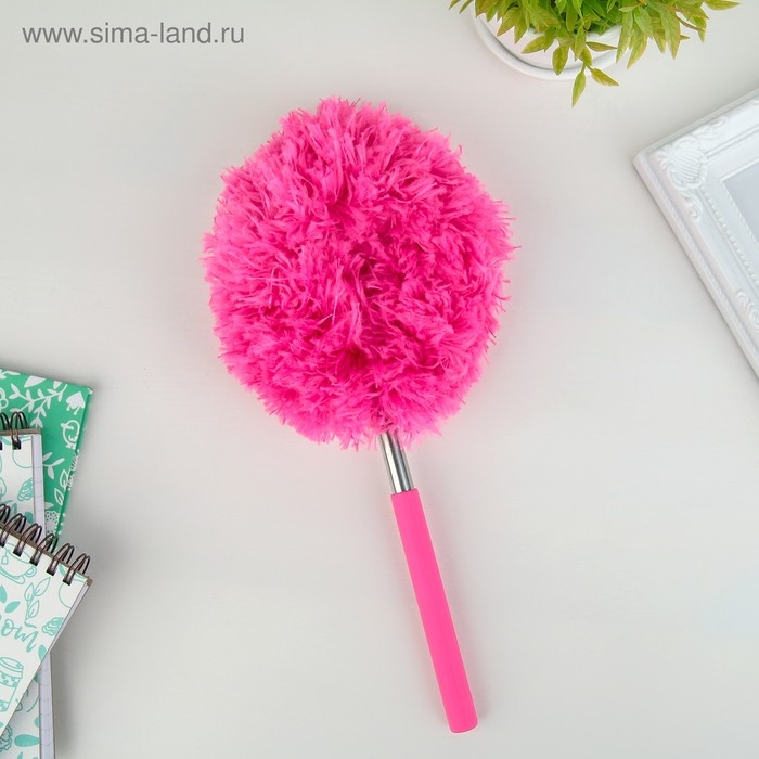 Щётка для пыли Доляна, телескопическая ручка, 25-60 см, цвет МИКС Щётка для пыли Доляна, телескопическая ручка, 25-60 см, цвет МИКС