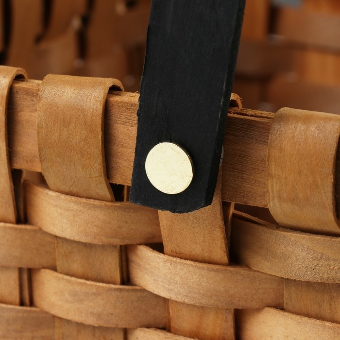 Корзина плетеная, 19 х 19 х H12/24 см, секвойя Корзина плетеная, 19 х 19 х H12/24 см, секвойя