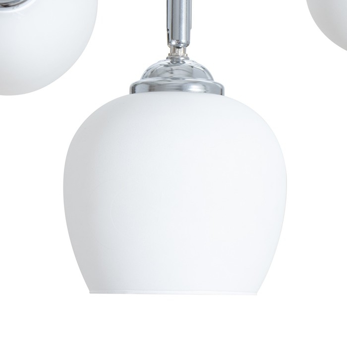 Люстра Люстра "Ава" 3хЕ27 40Вт бело-хромовый 50х50х27 см BayerLux