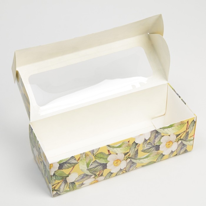 Кондитерская упаковка, коробка для кекса с окном, «Счастливых моментов», 26 х 10 х 8 см Кондитерская упаковка, коробка для кекса с окном, «Счастливых моментов», 26 х 10 х 8 см