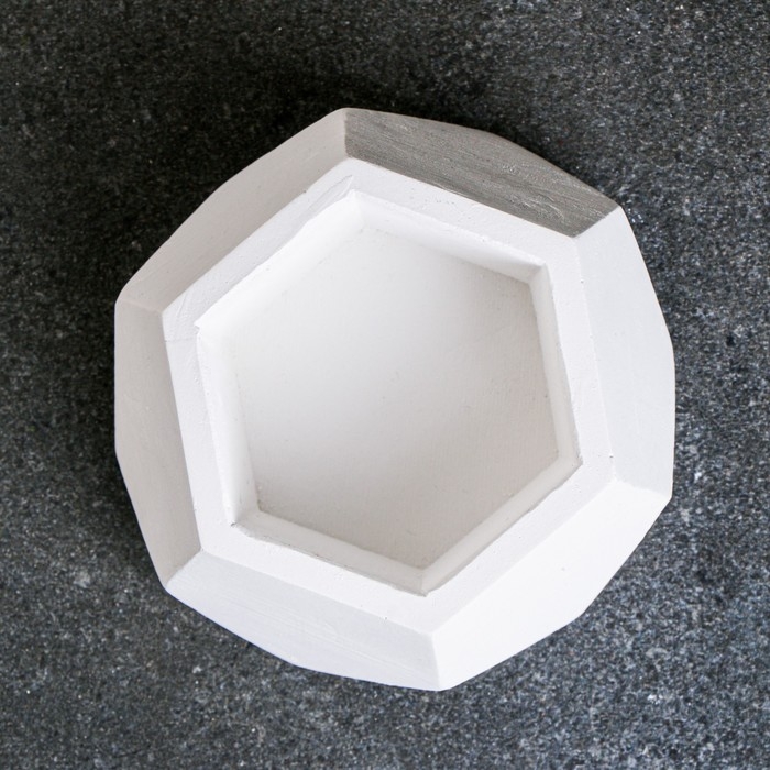 Фигурное кашпо  Фигурное кашпо "Шестигранник" 11,5х11,5х5,5см