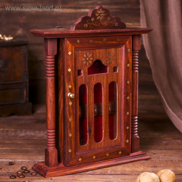 Ключница Ключница "Замок" дерево 29х22х6,5 см