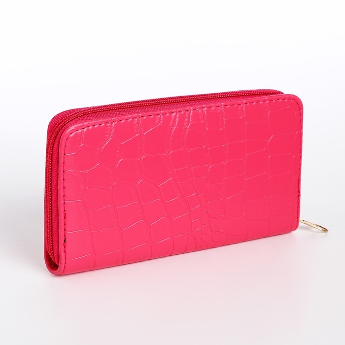 Кошелёк женский на молнии, цвет фуксия Кошелёк женский на молнии, цвет фуксия