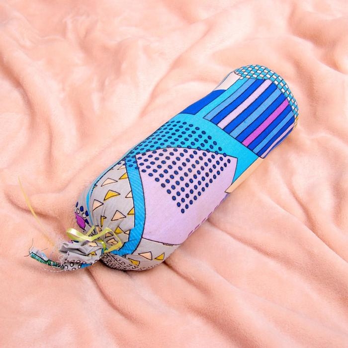 Валик с лавандой и стружкой можжевельника, сувенирная, 10×28 см, микс Валик с лавандой и стружкой можжевельника, сувенирная, 10×28 см, микс