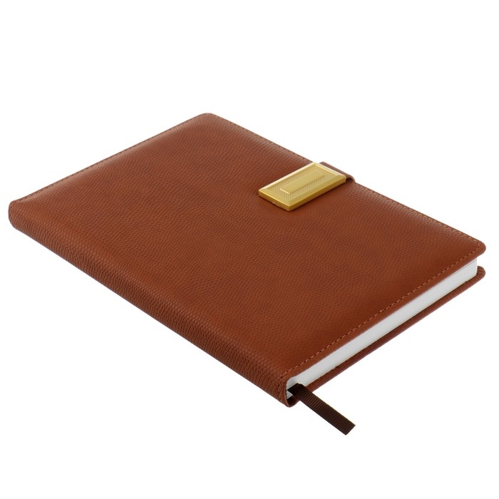 Ежедневник недатированный А5, 120 листов в клетку, с хлястиком, обложка кожзам, МИКС Ежедневник недатированный А5, 120 листов в клетку, с хлястиком, обложка кожзам, МИКС