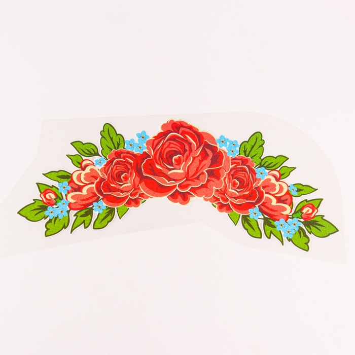 Термотрансфер «Розы центральные», 27 х 10,5 см, набор 10 шт. Термотрансфер «Розы центральные», 27 х 10,5 см, набор 10 шт.