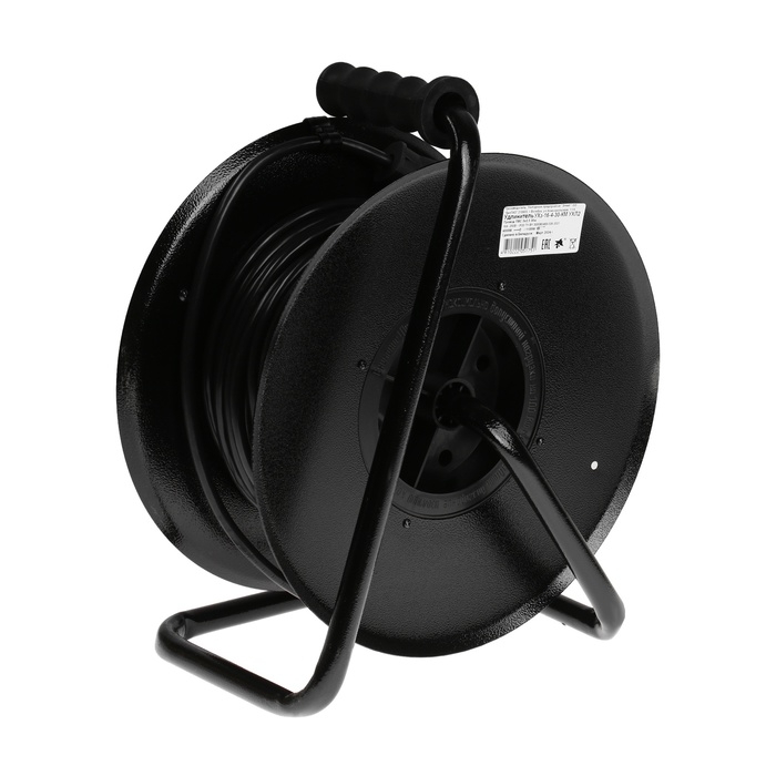 Удлинитель на катушке 30 м, 16 А, 250 В, IP20, ПВС 3х2.5, каркас металл Удлинитель на катушке 30 м, 16 А, 250 В, IP20, ПВС 3х2.5, каркас металл