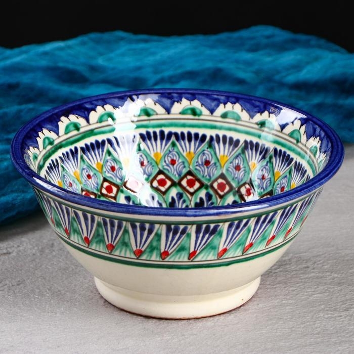 Коса Риштанская Керамика  Коса Риштанская Керамика "Узоры", 18 см, большая, микс