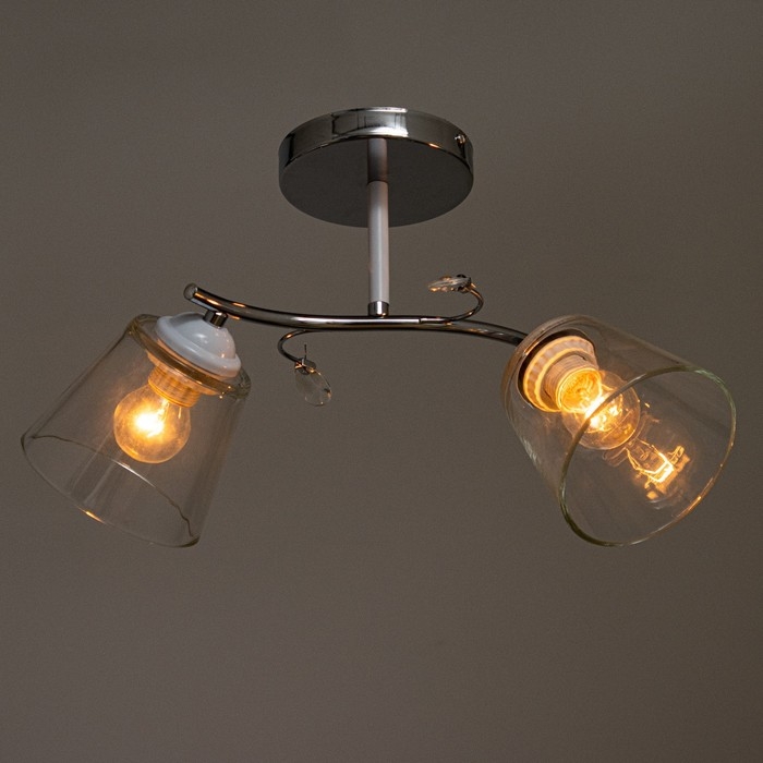 Люстра Люстра "Аиша" 2хЕ27 40Вт хром 45х26х27 см BayerLux