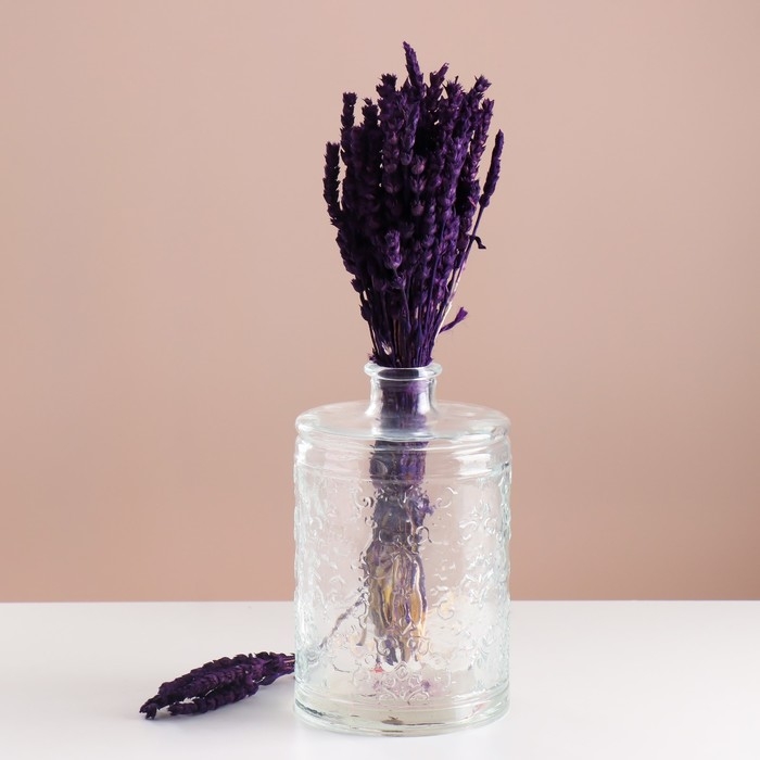 Набор сухоцветов Набор сухоцветов "Железница", банч длина 35 (+/- 6 см), фиолетовый