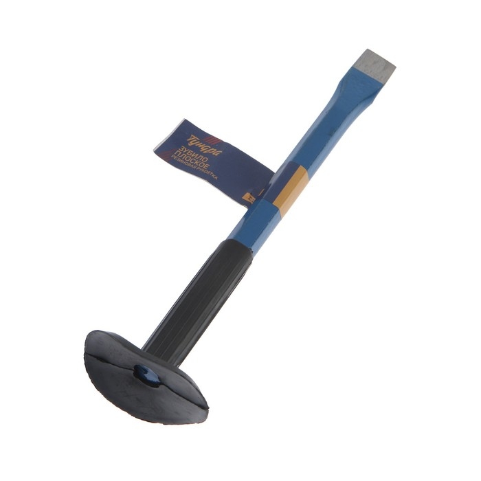 Зубило плоское ТУНДРА, арматурная сталь, резиновая рукоятка, 250 х 25 мм Зубило плоское ТУНДРА, арматурная сталь, резиновая рукоятка, 250 х 25 мм