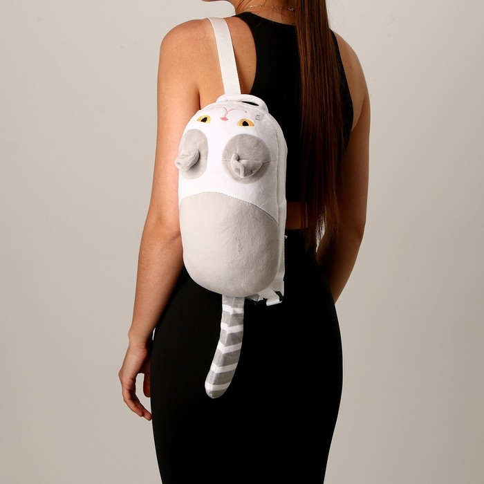 Рюкзак детский плюшевый для девочки «Кот», 30 х 7 х 20 см Рюкзак детский плюшевый для девочки «Кот», 30 х 7 х 20 см