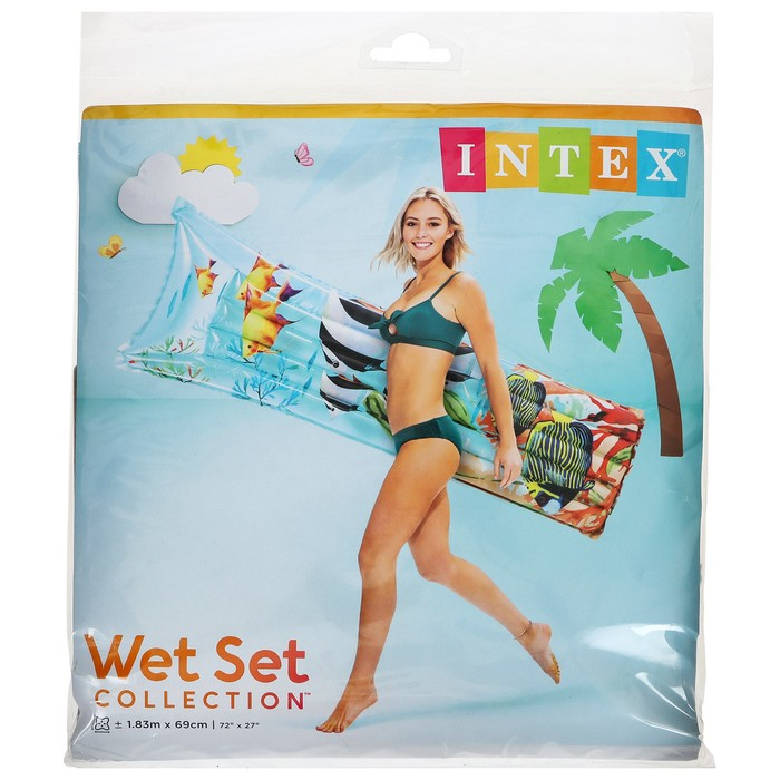 Матрас пляжный «Стильный», 183 х 69 см, цвет МИКС, 59720NP INTEX Матрас пляжный «Стильный», 183 х 69 см, цвет МИКС, 59720NP INTEX