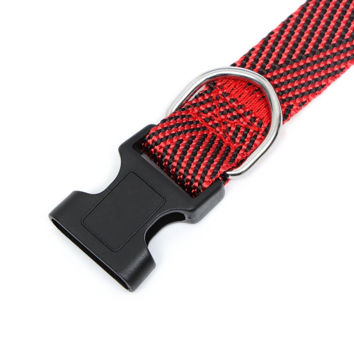 Ошейник Ошейник "Вязанка", ширина 2 см, красный