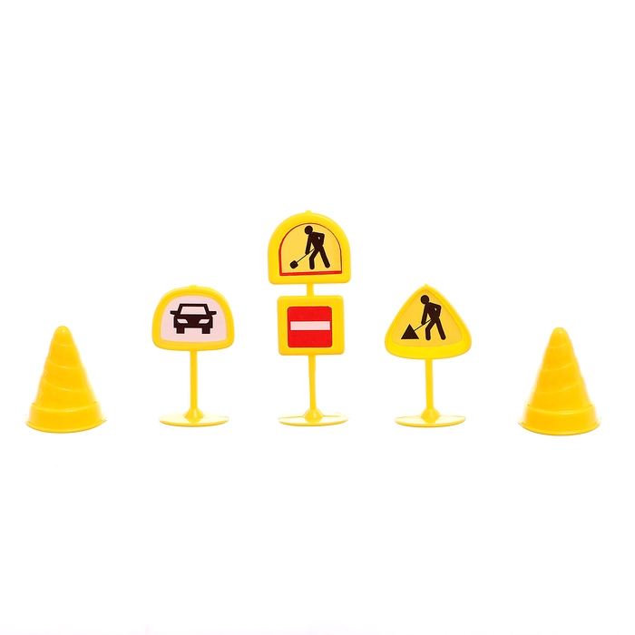 Парковка «Полицейский участок», 1 машинка, 8 дорожных знаков, 31 деталь Парковка «Полицейский участок», 1 машинка, 8 дорожных знаков, 31 деталь