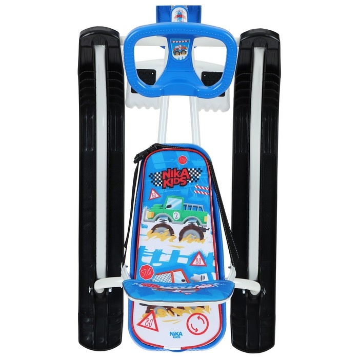 Снегокат «Тимка спорт 4-1», ТС4-1/БГ, со спинкой и ремнём безопасности, цвет белый/голубой Снегокат «Тимка спорт 4-1», ТС4-1/БГ, со спинкой и ремнём безопасности, цвет белый/голубой