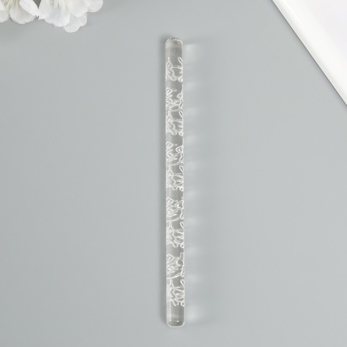 Скалка для творчества акрил  Скалка для творчества акрил "Бабочка" 16х1 см