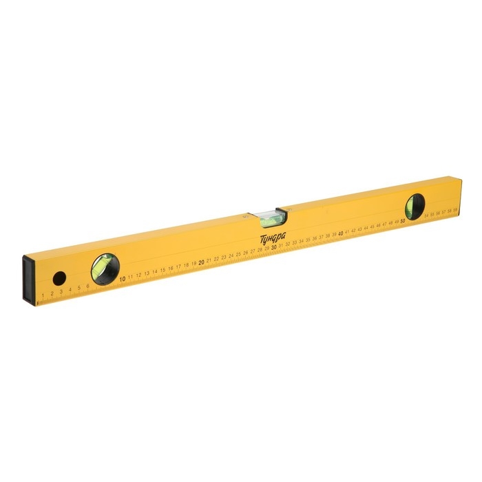 Уровень алюминиевый ТУНДРА, 3 глазка, линейка, 600 мм Уровень алюминиевый ТУНДРА, 3 глазка, линейка, 600 мм