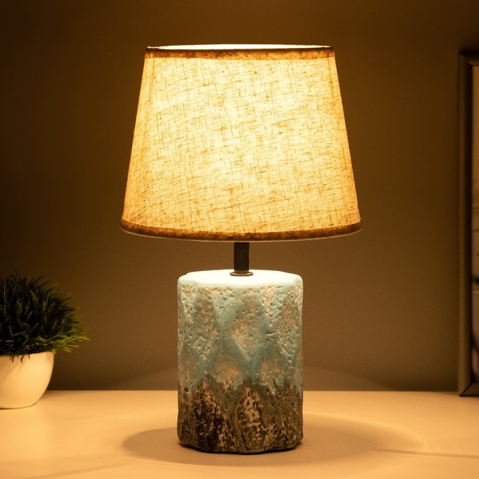 Настольная лампа Настольная лампа "Аманда" Е27 40Вт серо-голубой 20х20х33 см