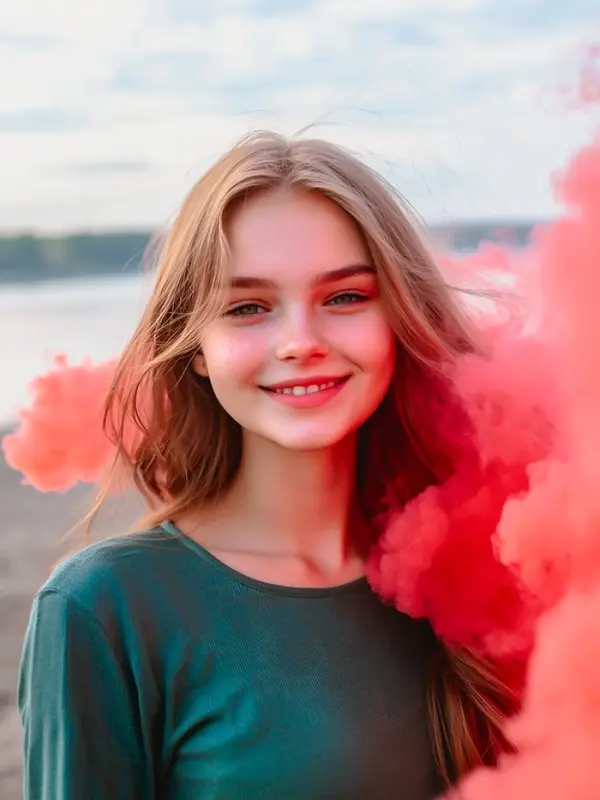 Цветной дым, заряд 0.8 дюйма, ОПТИ, 60 сек, цена за 1 шт., микс из 5 шт. с ручкой