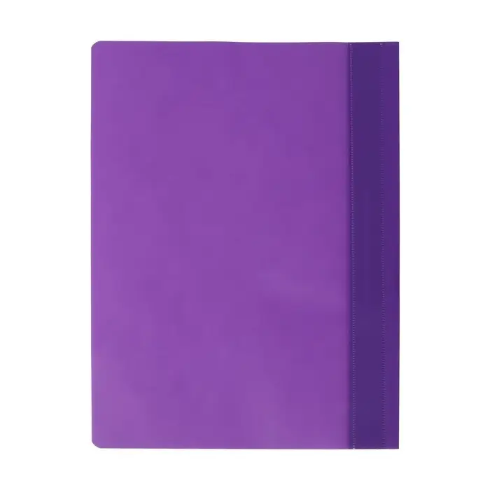 Папка-скоросшиватель Calligrata, А4, 120 мкм, фиолетовая, прозрачный верх