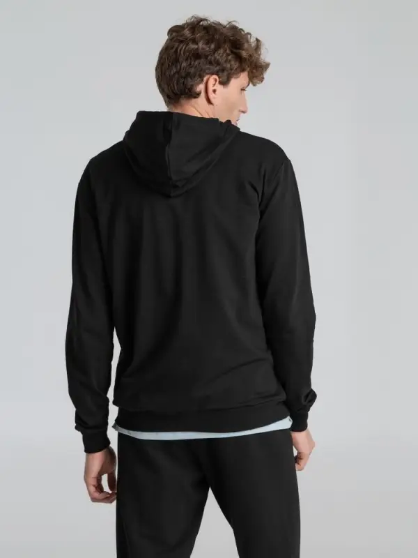 Толстовка на молнии с капюшоном Unit Siverga черная, размер XS Толстовка на молнии с капюшоном Unit Siverga черная, размер XS