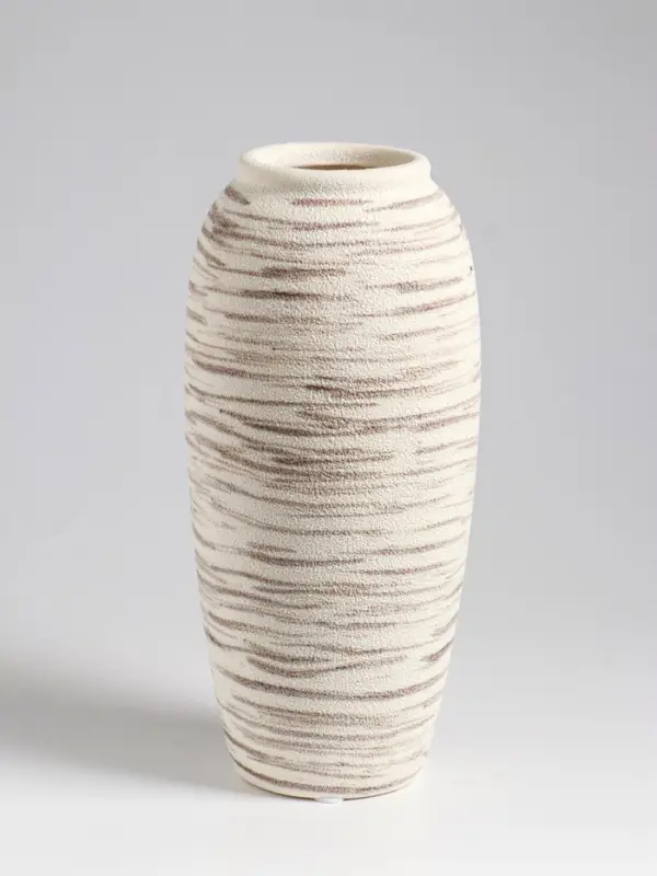 Ваза настольная керамика Ваза настольная керамика "Беажио" элит, 25,5х10 см, бежево-коричневый