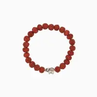 Браслет "Слоник" рудракша, длина 18 см