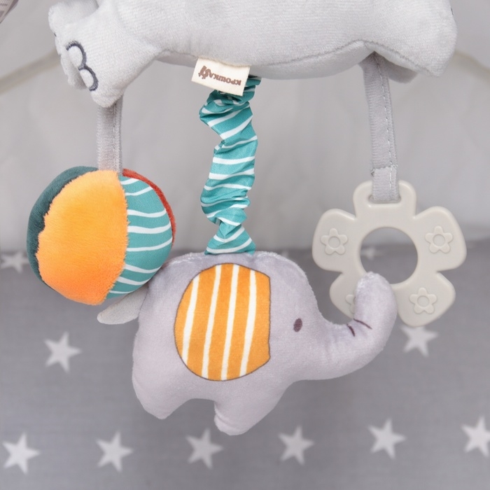 Подвеска музыкальная «Слоник Эли», на кроватку, коляску, Крошка Я Подвеска музыкальная «Слоник Эли», на кроватку, коляску, Крошка Я