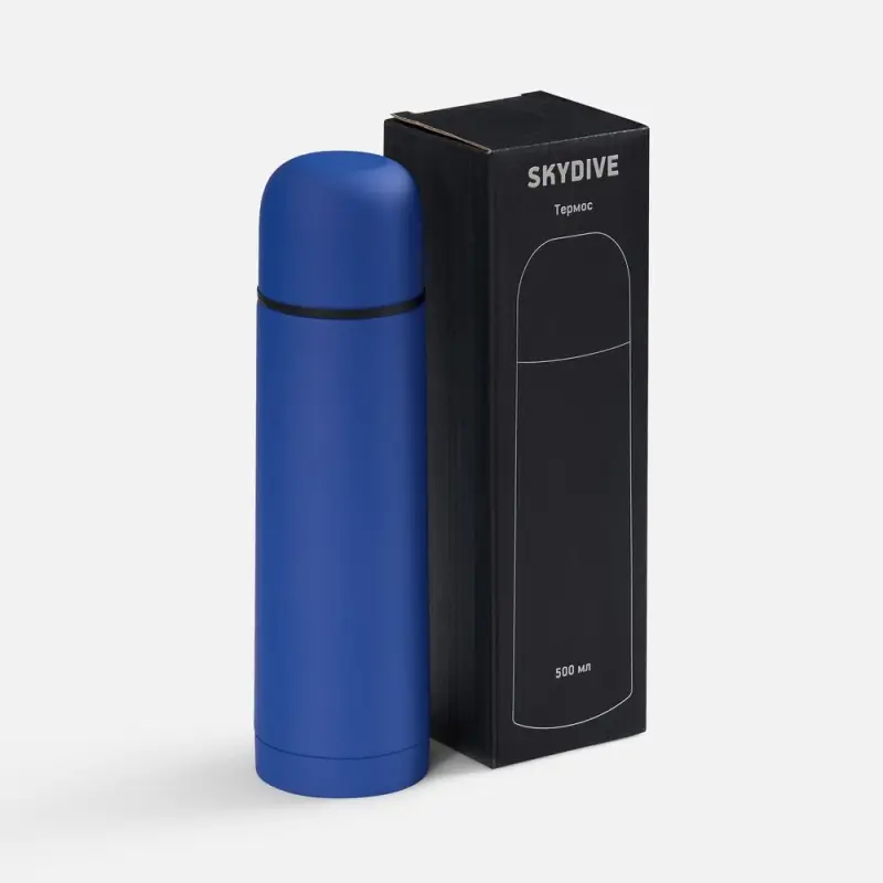 Термос Skydive, ver.2, синий Термос Skydive, ver.2, синий
