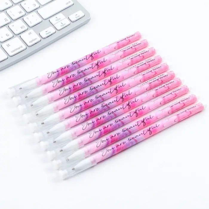 Ручка шариковая синяя паста 0.5 мм с колпачком You are beautiful пластик Ручка шариковая синяя паста 0.5 мм с колпачком You are beautiful пластик