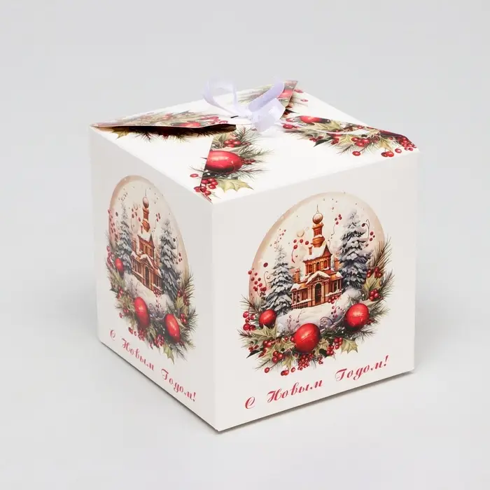 Коробка подарочная складная «Церковь», 12×12×12 см Коробка подарочная складная «Церковь», 12×12×12 см