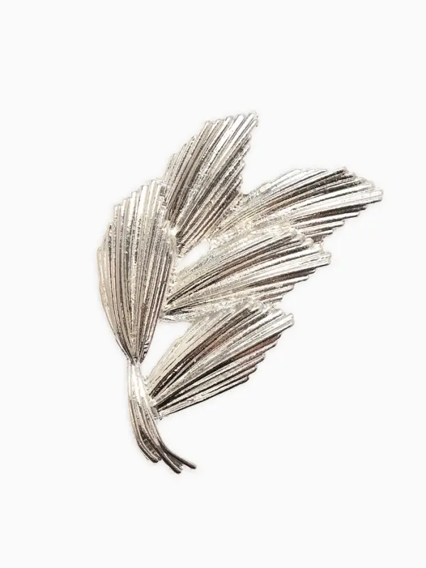 Брошь  Брошь "Колоски", цвет серебро