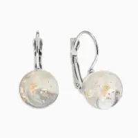 Серьги пластик "Шар №12" паталь, цвет МИКС в серебре