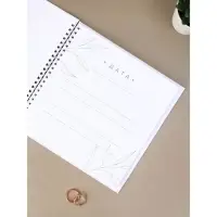 Книга пожеланий на свадьбу, на пружине, 21.1&times;21 см, &laquo;Цветы&raquo;