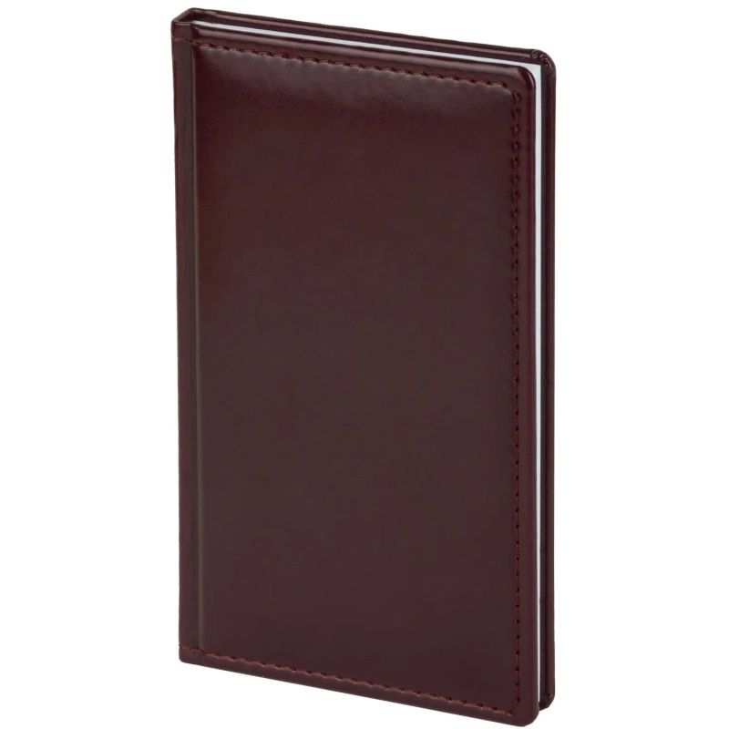Еженедельник датированный 2026 АТТАСНЕ 64л, 90х160мм,карм.верт,Каньон бордо