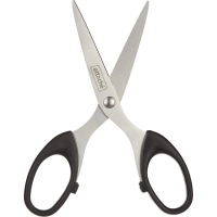 Ножницы Attache 140 мм с пластик. эллиптическими ручками,цвет черный