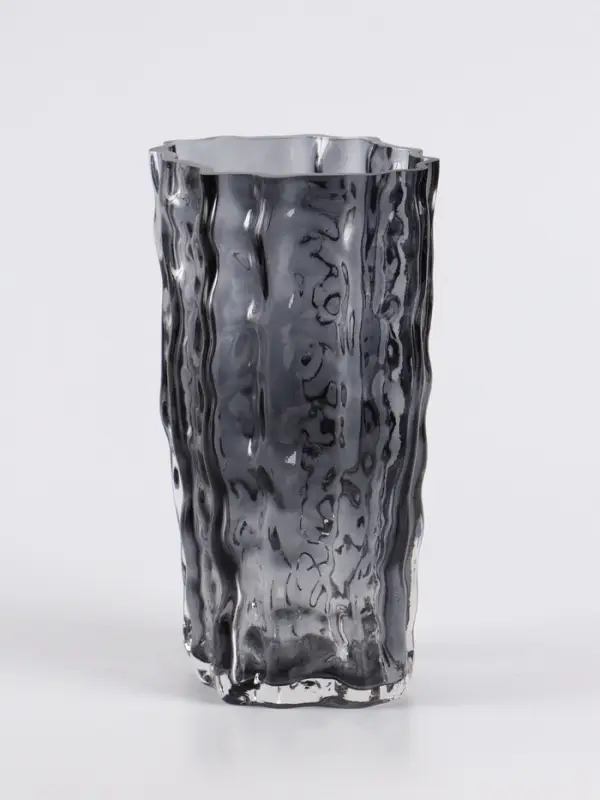 Ваза «Фонс», 24×14.5 см, стекло, чёрная