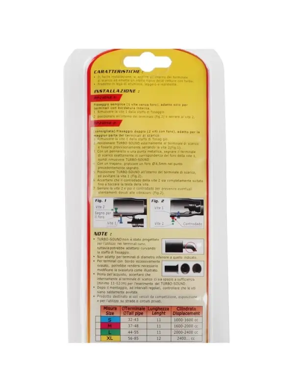 Свисток в глушитель, размер L, под диаметр трубы 44-55 мм, хром