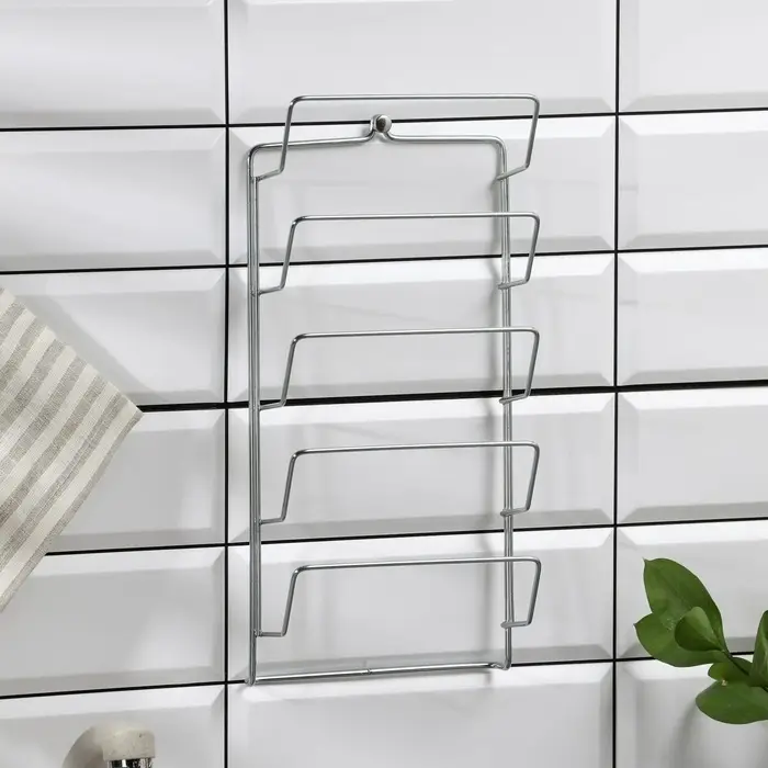 Подвеска для крышек, 5 ярусов, 32&times;16 см, хром