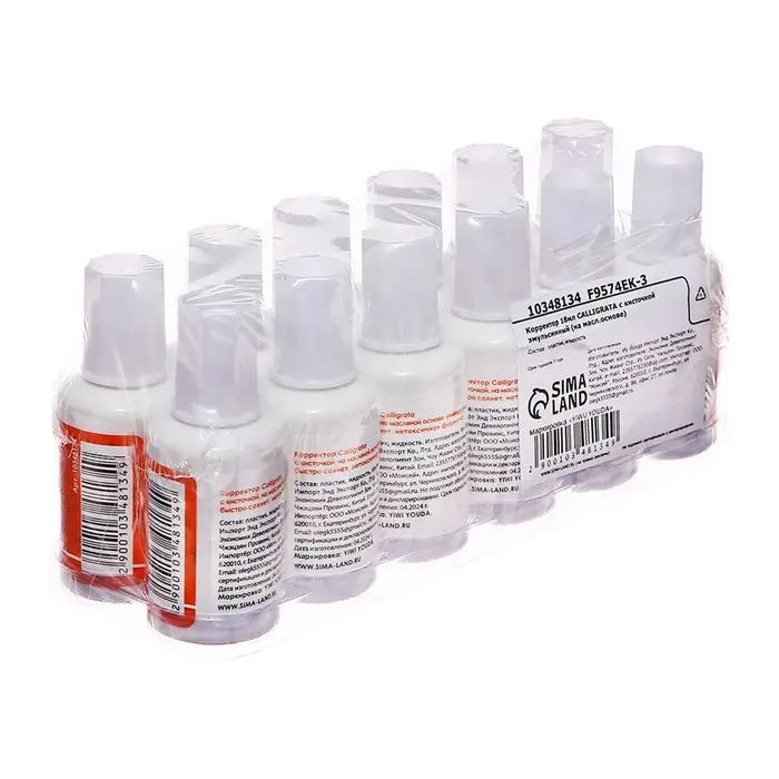 Корректор 18 мл, Calligrata с кисточкой, эмульсионный, на масленной основе Корректор 18 мл, Calligrata с кисточкой, эмульсионный, на масленной основе