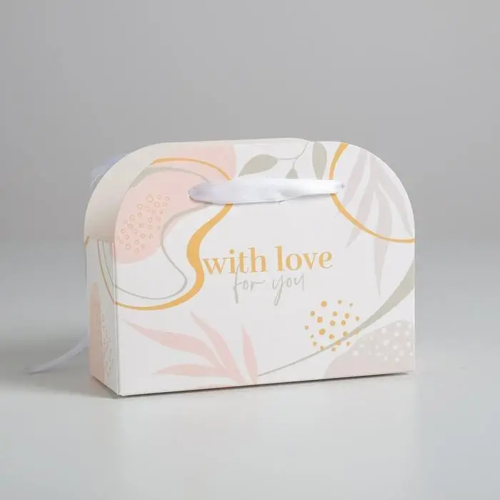 Переноска для цветов складная «With love for you», 17 × 13 × 7 см Переноска для цветов складная «With love for you», 17 × 13 × 7 см